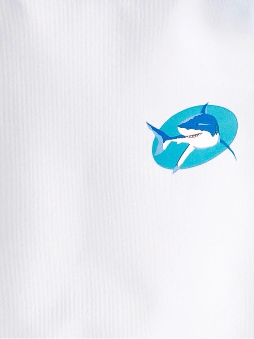 NEW! The Children’s Place Boys White & Teal Shark Rash Guard Swim Set Size 2T - Picture 2 of 9